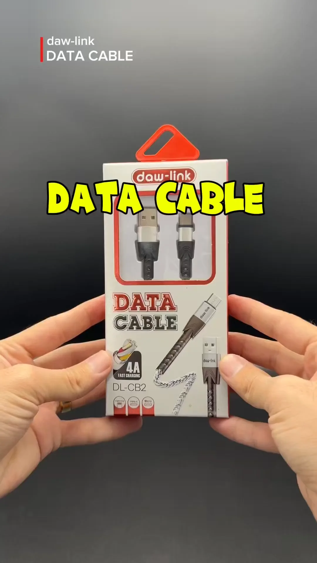 Image showcasing Dawlink USB A to USB Type-C Cable | 4A 60W Turbo Qualcomm Charging ...