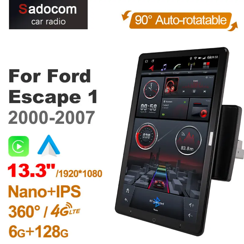 

Автомагнитола для Ford Escape 1/MAZDA TRIBUTE 2000-2007, Android 13,3, IPS, DSP, 1920 дюйма, без DVD, быстрая зарядка, Nano 1080 *