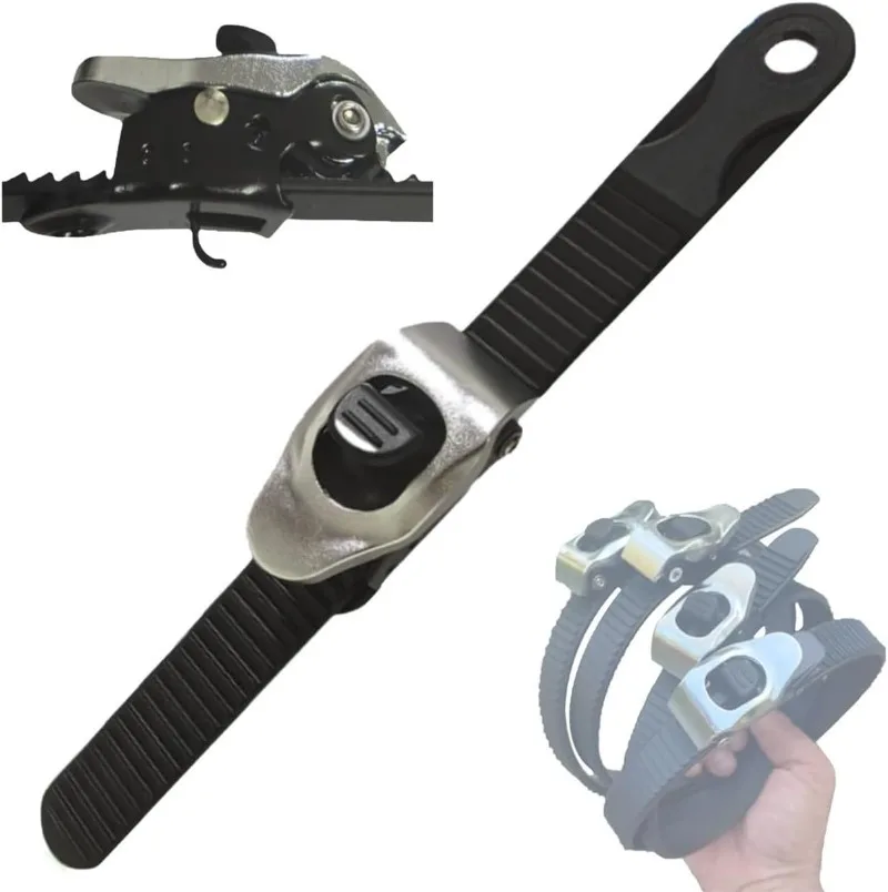 그립 잠금 장치가 있는 32cm 헤비듀티 래칫 스트랩, 다용도 조절 가능한 금속 ..