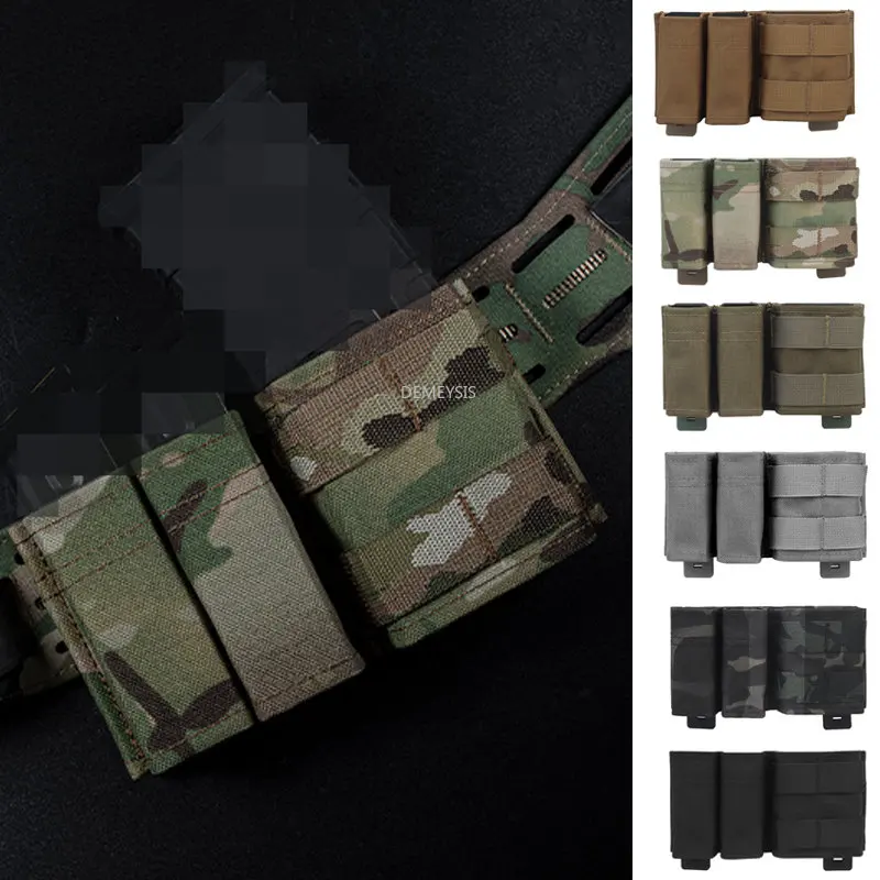 

Tactical Molle Magazine Pouches 9MM 5.56 Military Pistols Mag Holder Carrier Pouch Open Top Quick Release Ammo Pocket Case