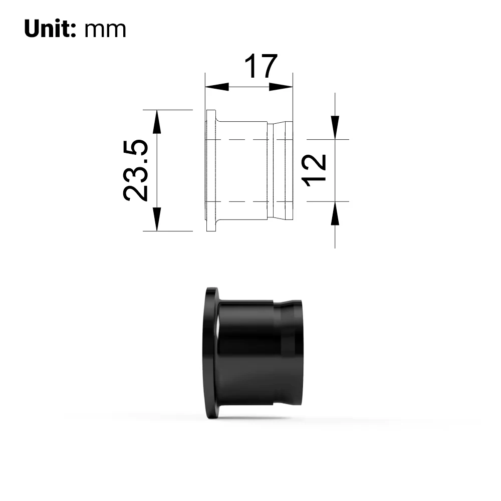Rear Bike Hub End Caps 12mm Thru Axle Replacement & Conversion Kit