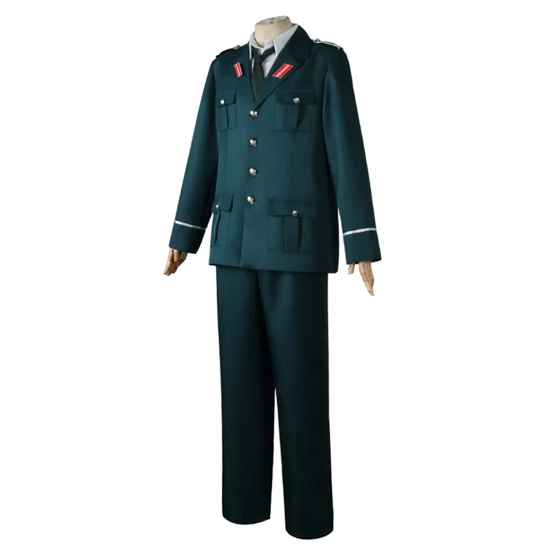 Anime Spy X Family Yuri Briar Cosplay Costume Green Suit Pants Hat Full Set Military Uniform Halloween Carnival Clot