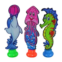 Educational Bath Toys Kids Summer Shark Rocket Throwing Toy Swimming Pool Dive Game Water Fun Games Pool Toys Baby Water WYW 2