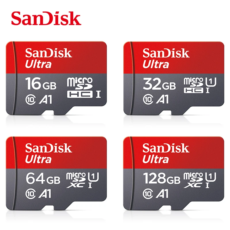 A1 microSDXC SanDisk ޸ ī 256GB 128GB 64GB 32GB 120 ްƮ/ Ʈ UHS-I Class10 ÷ ũ SD ī + 