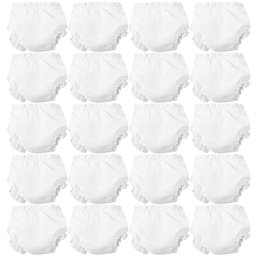 

20 Pcs Costume Decor Diapers Adorable Kids Cloth Solid Clor Briefs Little Girls