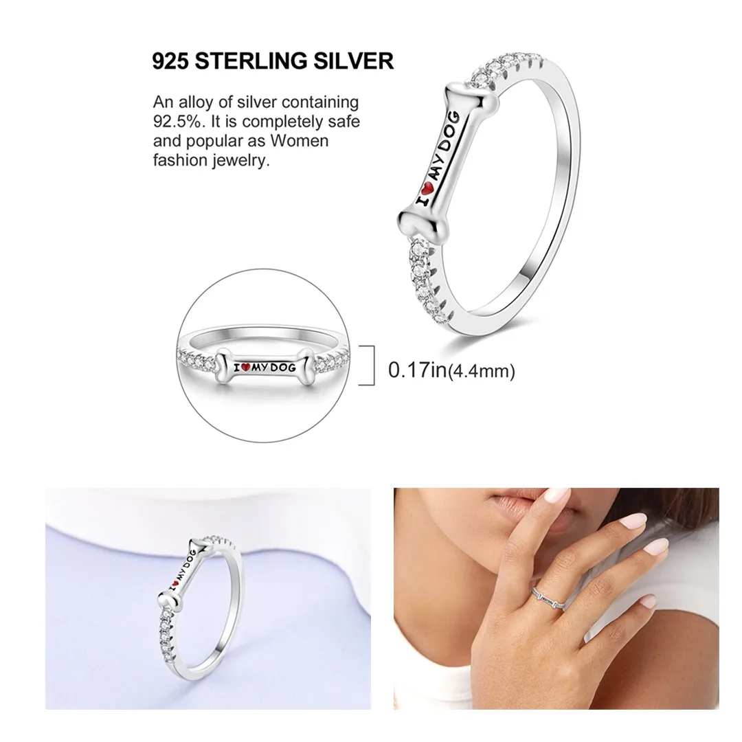 Rings For Women 925 sterling Silver Luminous Starmoon Snowflake Zircon ring Fashion engagement wedding jewelry gift 5