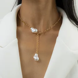 Elegant Pearl & Stone Choker Necklace (8)