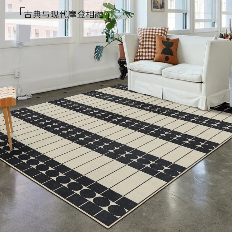 Classic French Living Room Decoration Retro Carpet Home Plush Non-slip Mat Fluffy Soft Lounge Rug Bedroom Decor Geometric Rugs 4