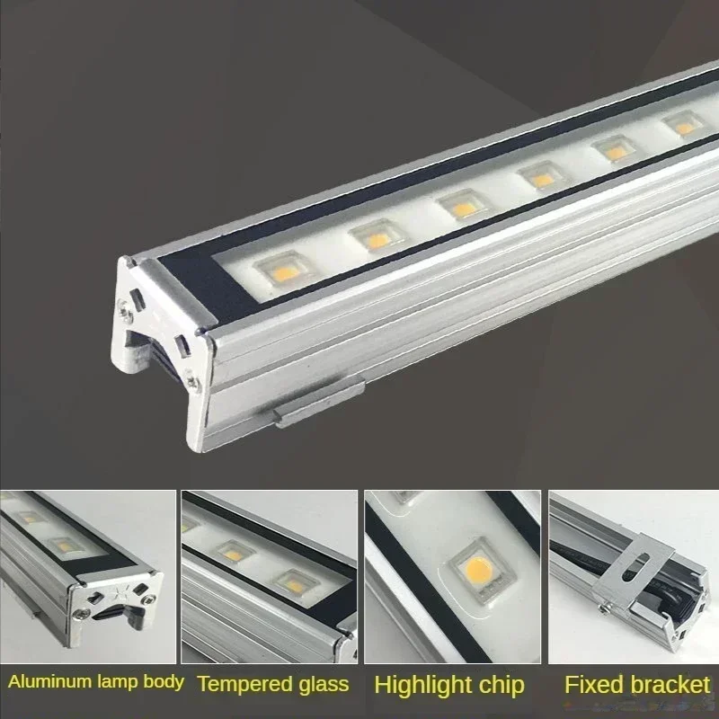 6pcs/lot Private model RGB LED outdoor wall washer with diamond line, hotel and building lighting