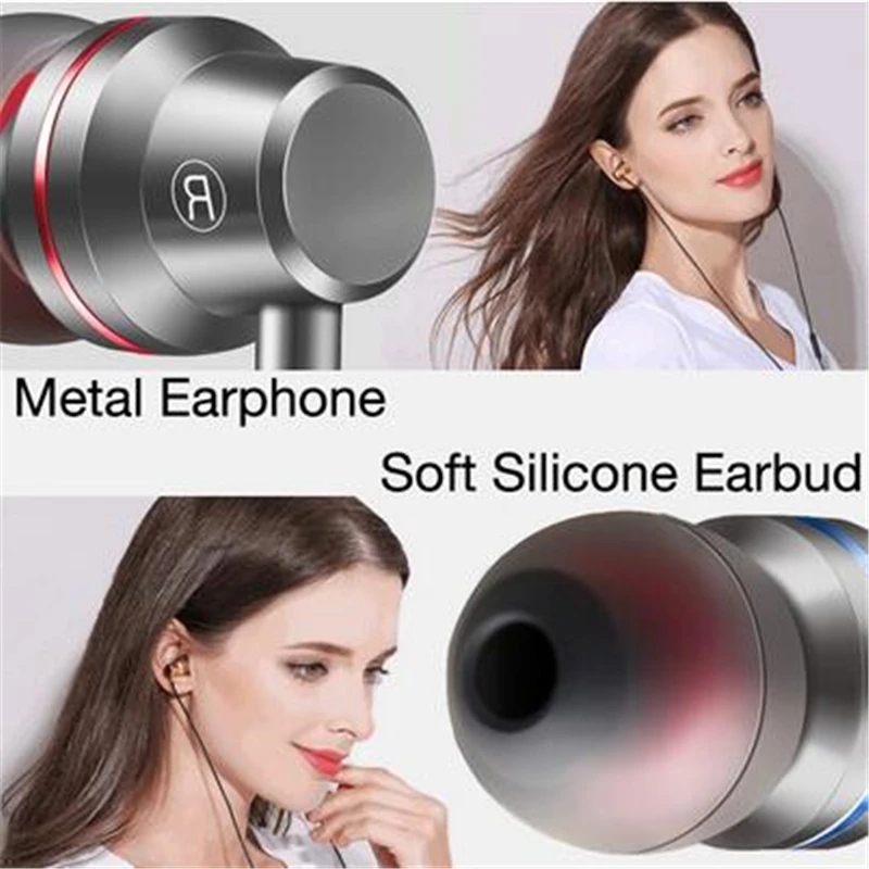 TYPE C USB Wired Earphone Metal Super Bass Stereo Music HIFI Sport Headset With MIC Bass For Xiaomi Huawei Headphones