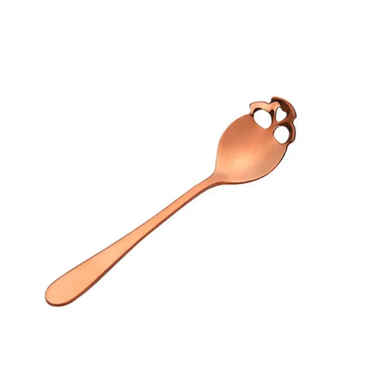 1~8PCS Creative 304 Stainless Steel Skull Coffee Spoon Dessert Tea Sugar Scoop for Home Kitchen Accessories Gift Bar Coffee Shop stainless steel spoon