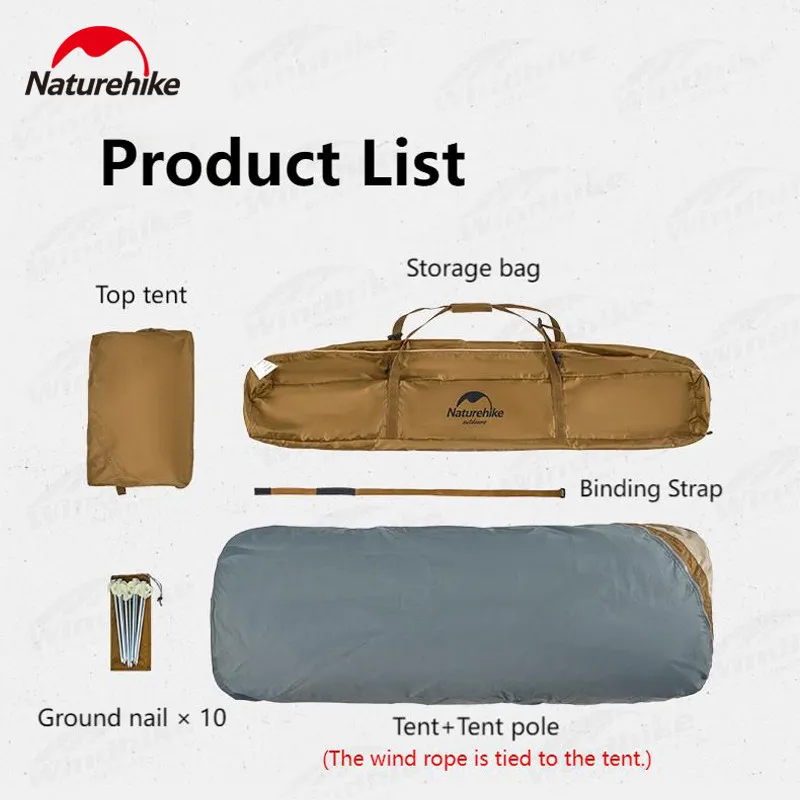 Naturehike Outdoor Automatic Shower Tent Dry Wet Separation Camping Travel Hiking Changing Shed Mobile Toilet Bathroom Portable