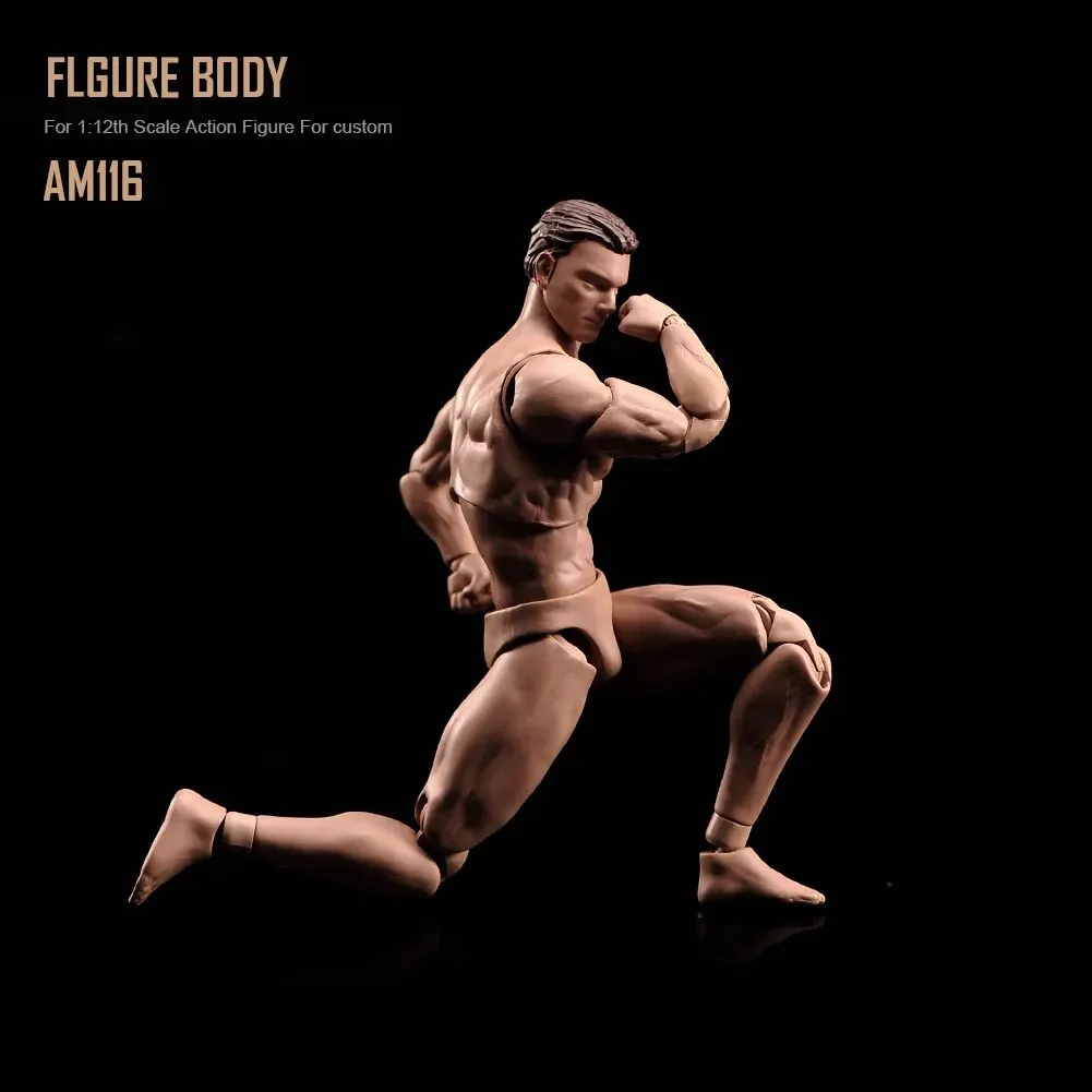 ANT AM116 1/12 Scale Male Super Flexible Joint Body with Head 6