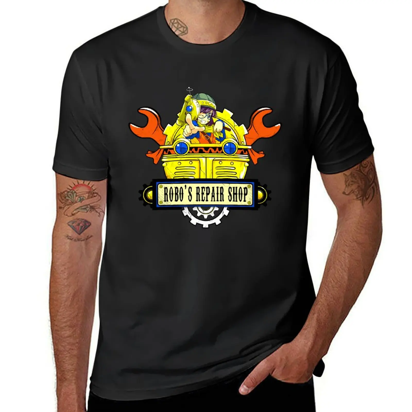 

Robo Repair Shop T-shirt aesthetic clothes oversizeds mens graphic t-shirts funny