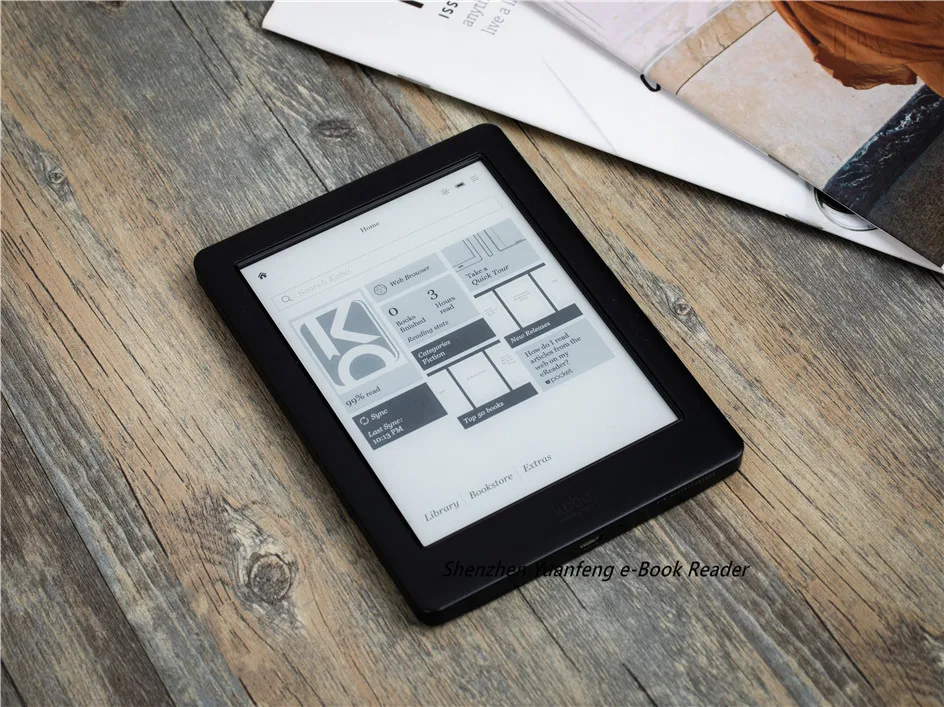 300ppi Kobo GloHD electronic book e-ink 6 inch eBook Ereader N437 HD screen 1448x1072 e-books Reader 4/16/32GB WIFI