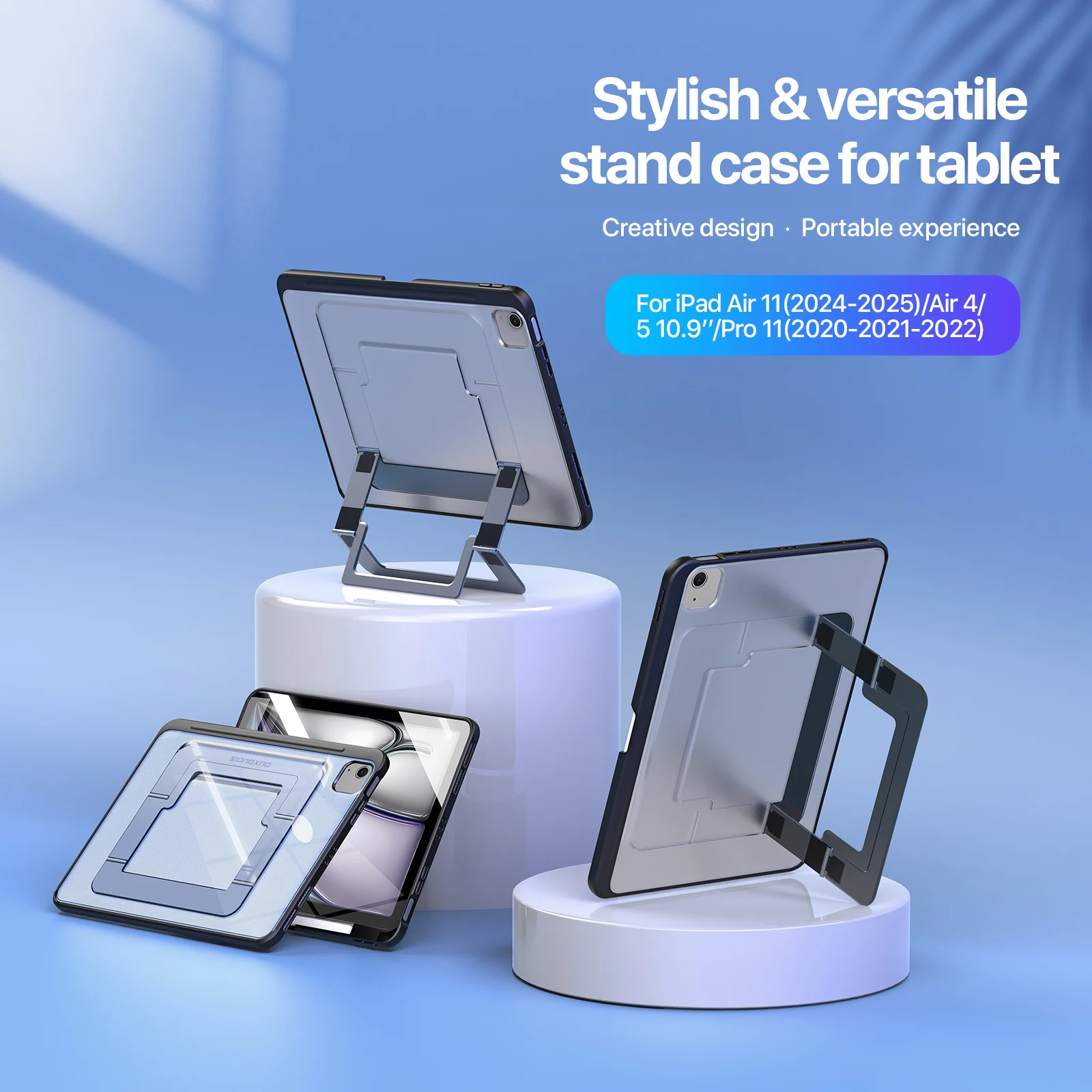 Sleek Alloy Stand Case with Adjustable Cover