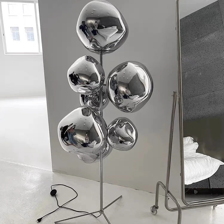 

Nordic Warm Glass Headboard Bedroom Study Designer Living Room Decoration Standing Modern Corner LED Floor Lamp