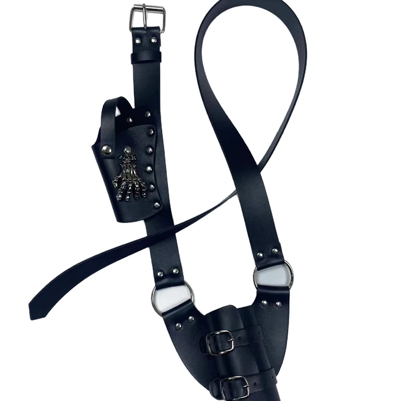 Adjustable Leather Shoulder Belt Sheath for Medieval Pirate Costume