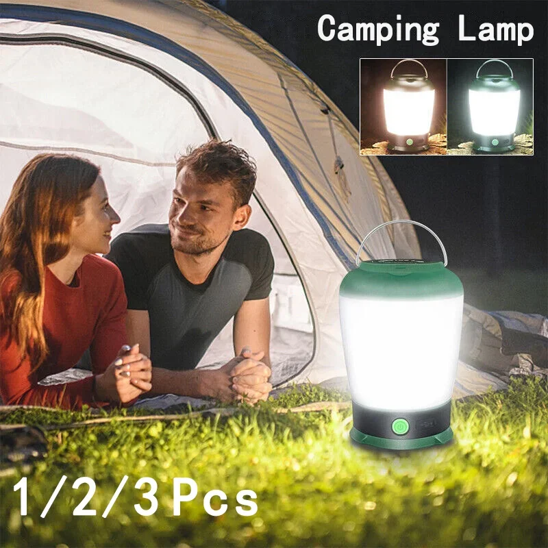 

USB Rechargeable LED Camping Lights House Outdoor Portable Lanterns Multifunctional Tent Light Battery Lantern
