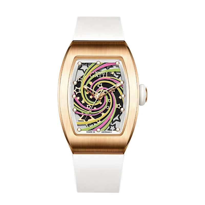 BONEST GATTI Gold Watch German Craft Design Watch Women's Automatic Mechanical