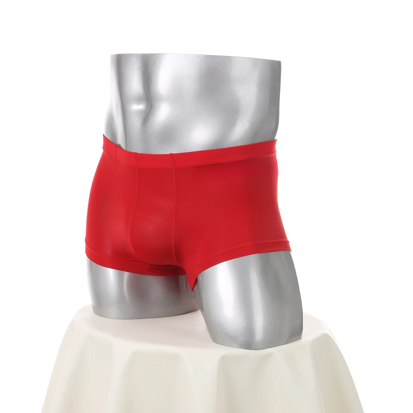 Sexy Herren-Unterwäsche Eisseide Mini-Boxershorts Transparente Ultradünne Slips Durchsichtige Unterhosen für Männer Cuecas – Detail 5