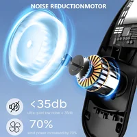 Ventilateur de cou portable 360 °   Ventilateur sans pales silencieux à suspendre, rechargeable USB 4000 mAh, avec affichage numérique LED et puissant flux d'air 5