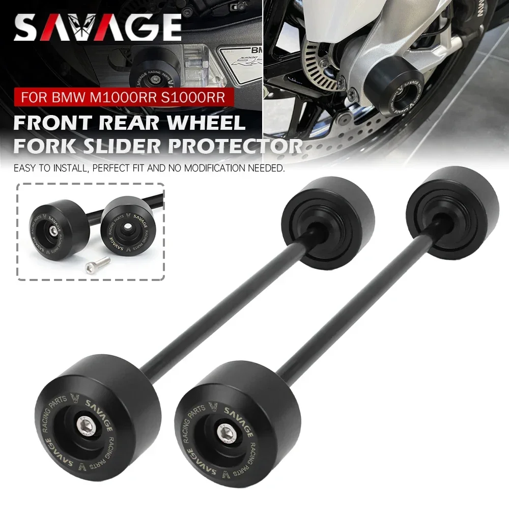 S1000RR 휠 액슬 포크 크래시 슬라이더, BMW M S 1000 RR 2021-2024 오토바이 리어 프론트 휠 프레임 슬라이더..