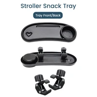 3-in-1 Universal Stroller Snack Tray Adjustable Cup Holder Phone Slot Compatible with  Most Strollers Multifunctional Travel