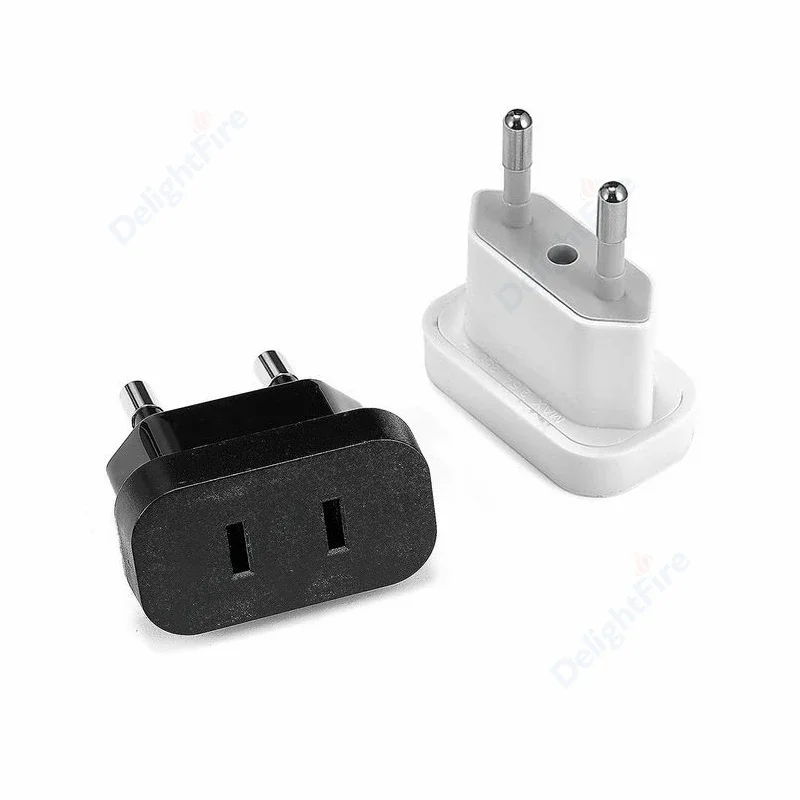 1 ชิ้นปลั๊กอะแดปเตอร์ US ไปยัง EU ยูโรยุโรปปลั๊ก Power Plug Converter Travel Adapter จีน CN to EU อะแดปเตอร์ซ็อกเก็ตไฟฟ้า 1