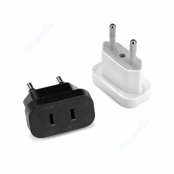 1 ชิ้นปลั๊กอะแดปเตอร์ US ไปยัง EU ยูโรยุโรปปลั๊ก Power Plug Converter Travel Adapter จีน CN to EU อะแดปเตอร์ซ็อกเก็ตไฟฟ้า 1