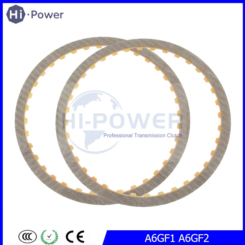 

A6GF1 A6GF2 Transmission Friction plate 267706-180 2-6 Brake 09-up (36T 1.8mm 169mm) For HYUNDAI Gearbox Disc Kit