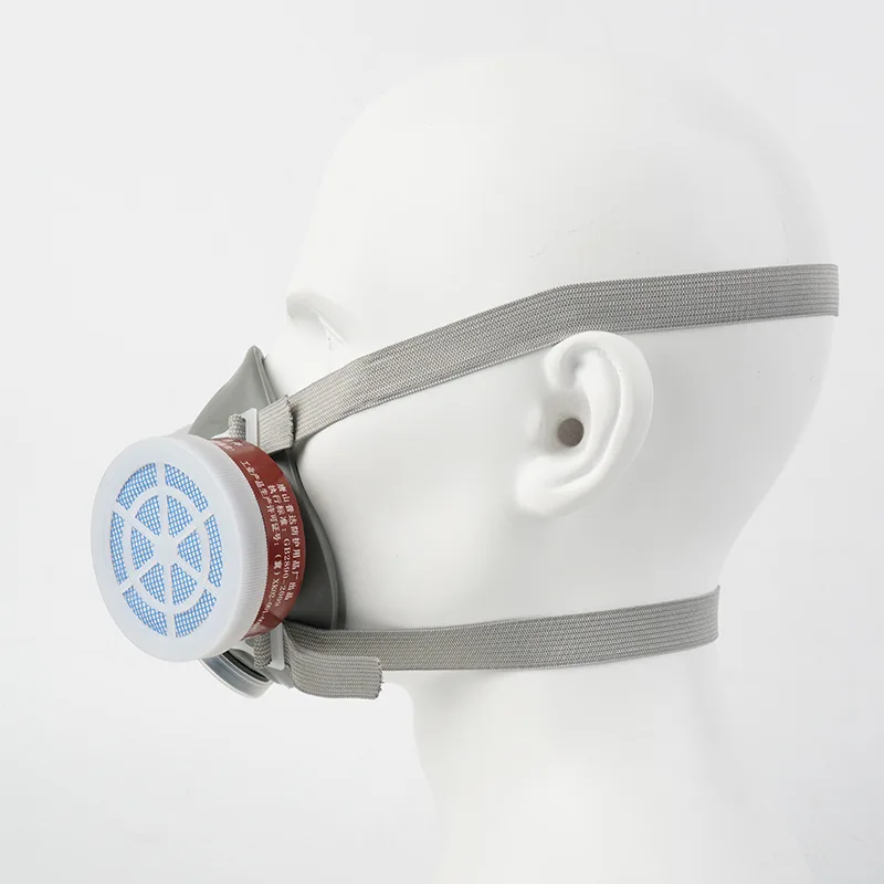Masque à gaz demi-visage avec cartouches filtrantes double ou simple