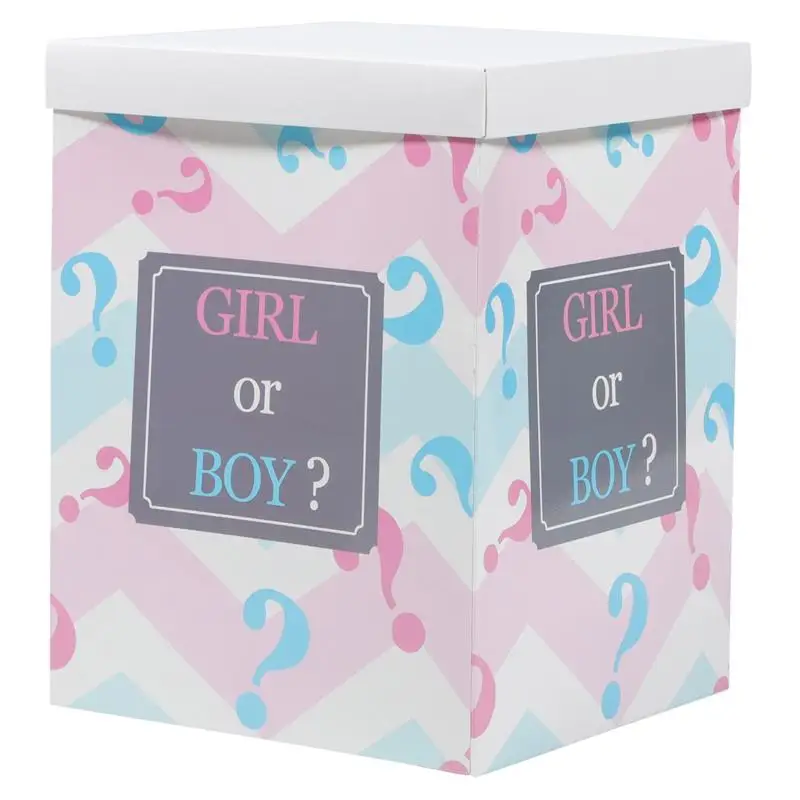 

Baby Shower Party Decoration Gender Reveal Balloon Box Birthday Baby Surprise Cardboard Box Balloon Box Game Supplies Gift
