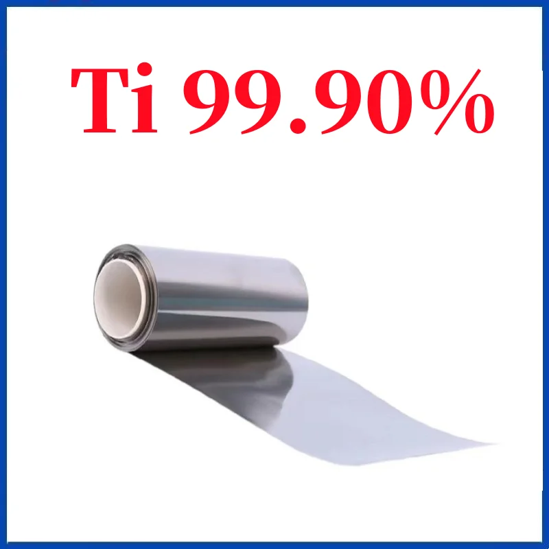 

TA1 Высококачественная титановая фольга толщина (0,01 мм ~ 0,3 мм) Длина (1 м) экспериментальное исследование металлических материалов ti99,9%