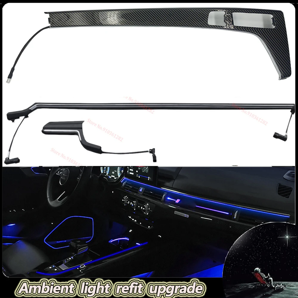 

Dashboard Ambient light for Audi A4 B9 2017-2021 MMI control Interior Atmosphere decorative strips lamp