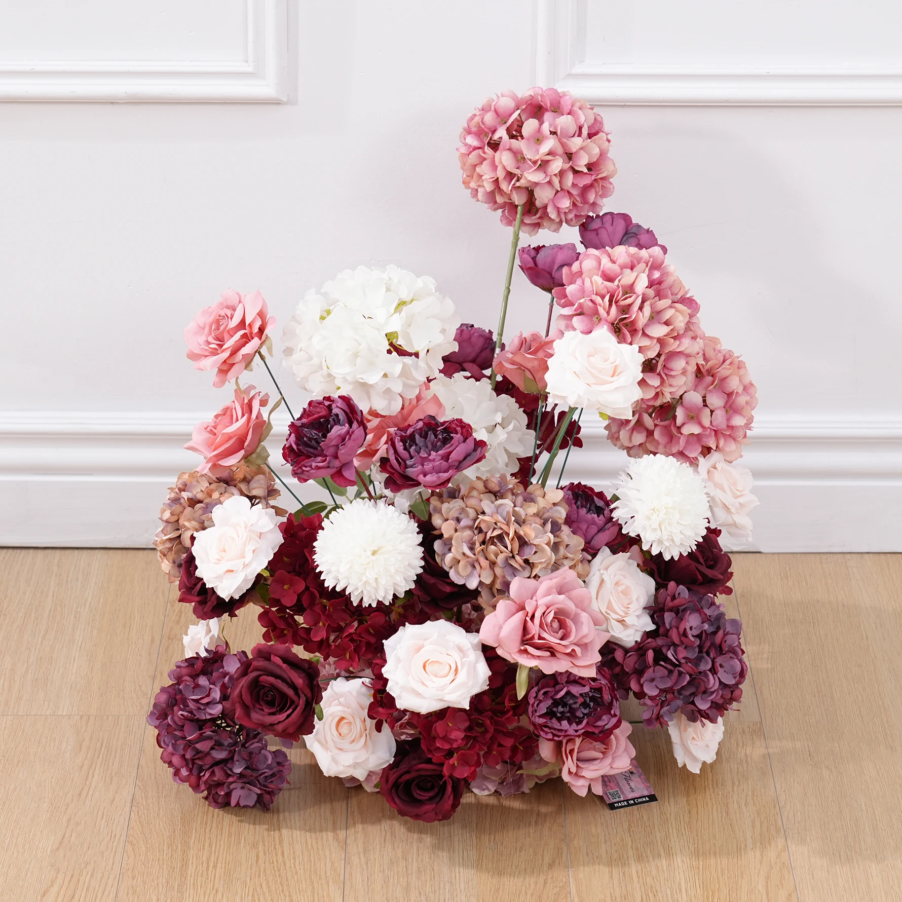 H8989 Red Bean Purple Pompoms Rose KT Board Wedding Backdrop Bridal  arrangements Flowers Decoration Walkway Flowers Event Props - AliExpress, image size:1780x1780