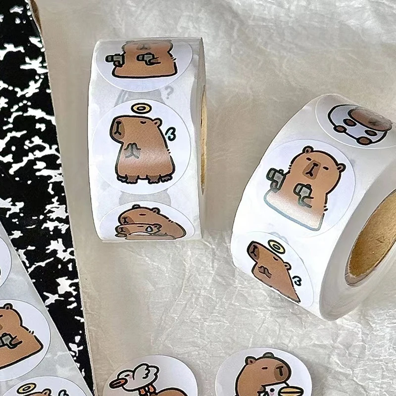 154 Autocollants Capybara Kawaii - Stickers Scrapbooking, Déco Ordinateur, Valise, Skateboard, DIY