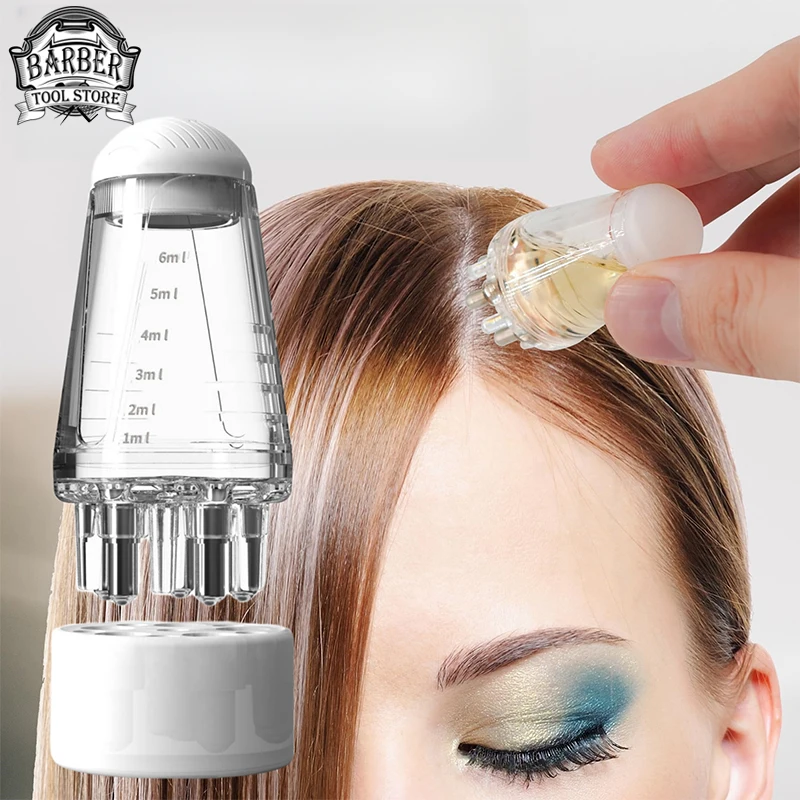 

Hair Oil Applicator Scalp Comb Ball Root Comb 6ml Applicator Bottle Scalp Massager Hair Growth Suitable for Various Liquids