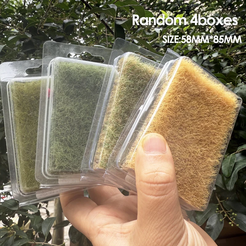 Simulated Miniature Grass for Model Scenery and Train Layouts