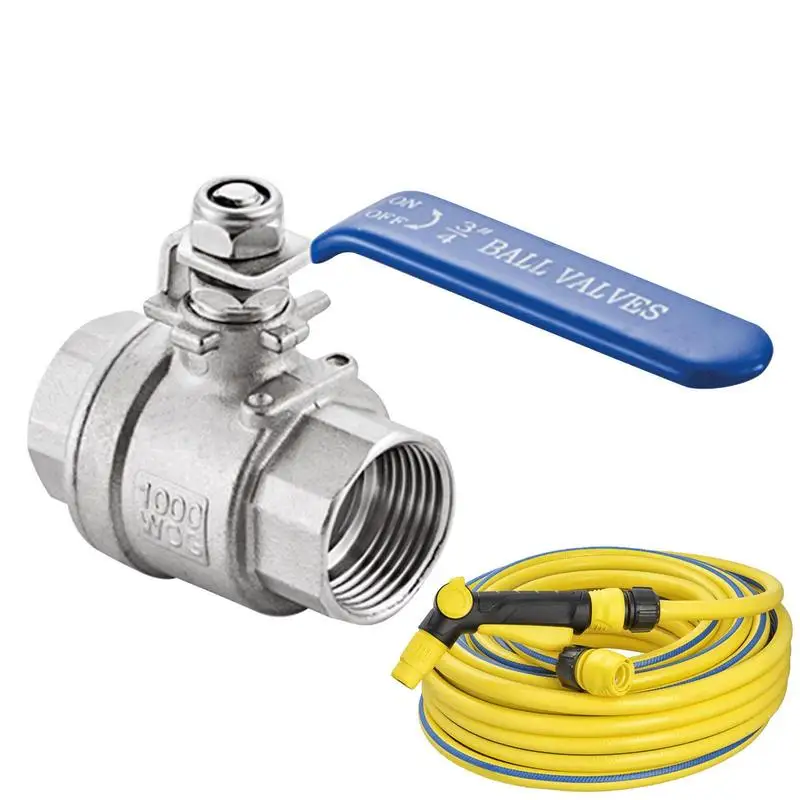 

Ball Valve 304 Stainless Steel Full Port Ball Valve With Handle Durable Heavy Duty Ball Valve For Oil Water Home Brewing