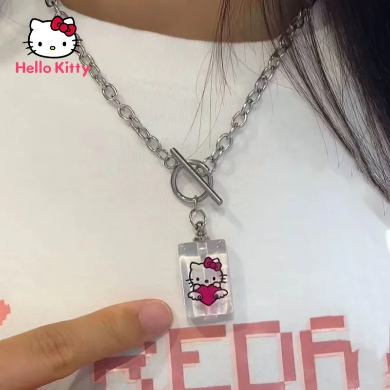 Hello Kitty Necklace Cartoon 