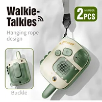 2 Pack Kids Dinosaur Walkie Talkies Toys for Boys Girls,：2 Way Radio Toy Set Age 3-6, Christmas Birthday Gifts Outdoor Game 2