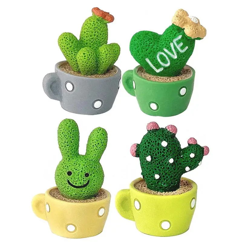 Car Dashboard Cactus Ornament Cute Cactus Decoration For Women Car