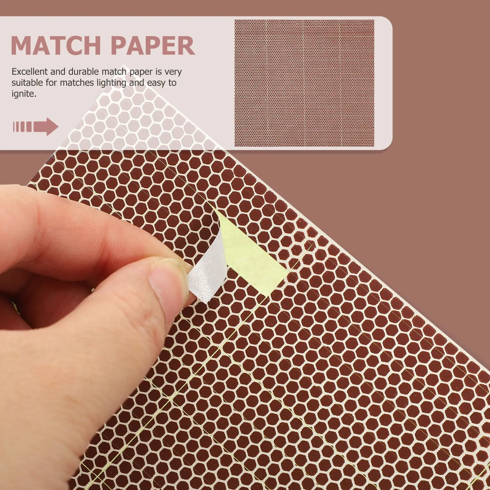Bulk Binders Strike Strip Matches Adhesive Stickers Sticker Fireplace