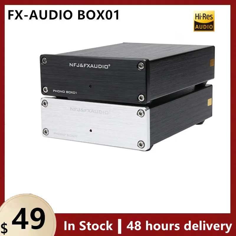 Nfj & Fxaudio Box01 Lp Giradischi In Vinile Mini Mm Phono Phono Preamp Amplificatore Audio