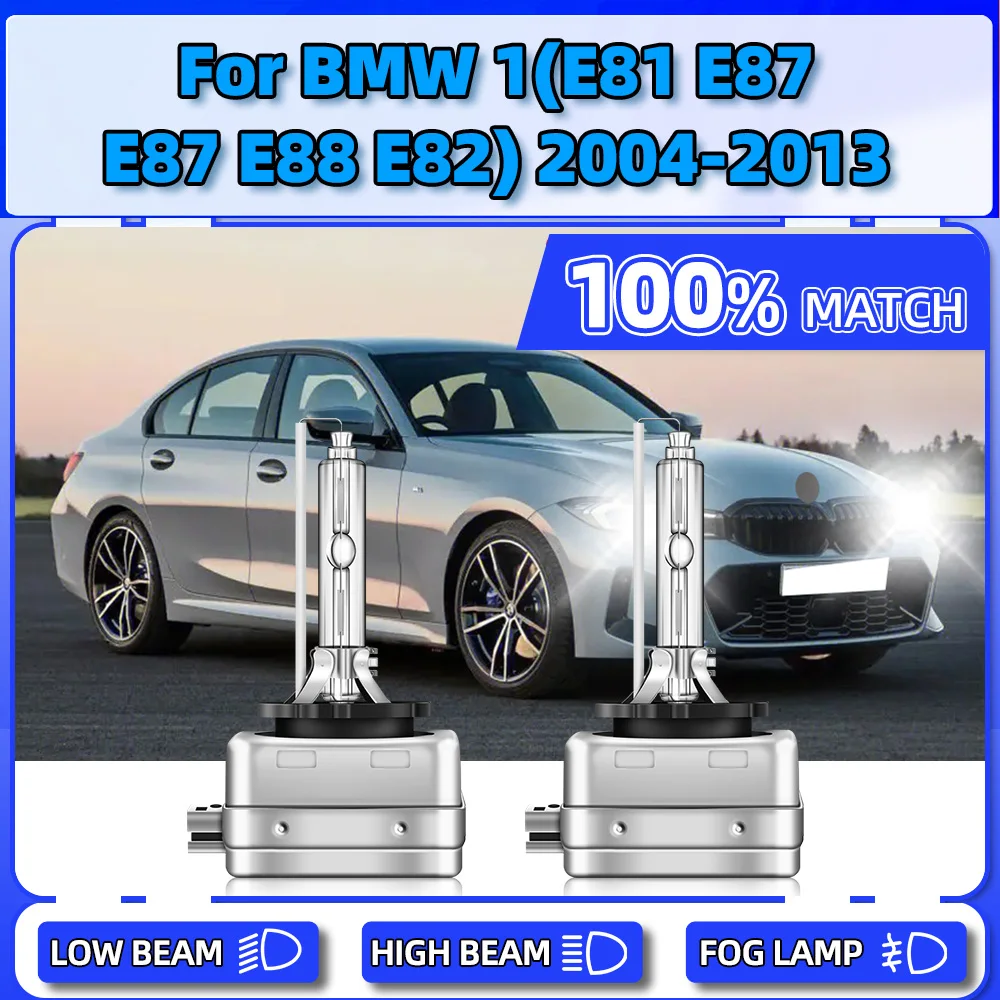 

35W Xenon Headlight 20000LM Xenon Front Lamps 6000K White 12V For BMW 1(E81 E87 E87 E88 E82) 2004-2009 2010 2011 2012 2013