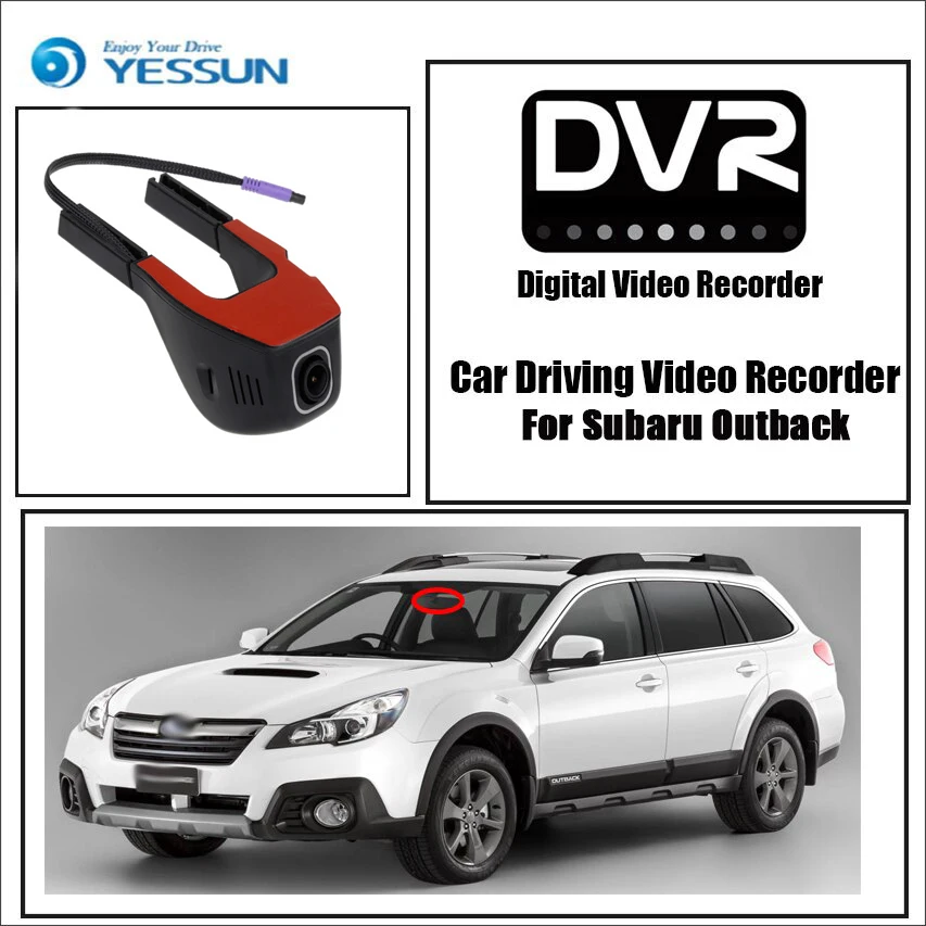 

YESSUN for Subaru Outback Car Driving Video Recorder Wifi DVR Mini Camera Novatek 96658 FHD 1080P Dash Cam Night Vision