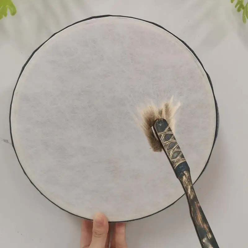 Leather Shaman Durm Spirit Music Handmade Drum Creative Music Instrument Handmade Craft Ornament Exquisite Home Decoration Drum musical percussion instruments