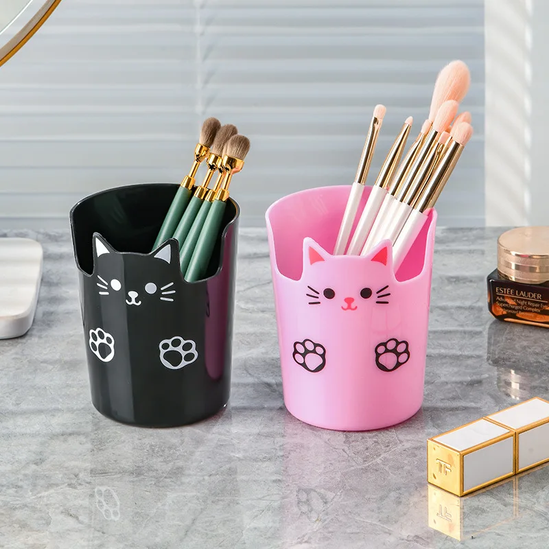 1 Piece Creative Pencil Organizer Student Cute Cartoon Cat Paw Pencil Stationery Phone Holder Lovely Makeup Brush Holder phone holder pen holder desk organizer pen and brush holder brush holder pencil holder tool