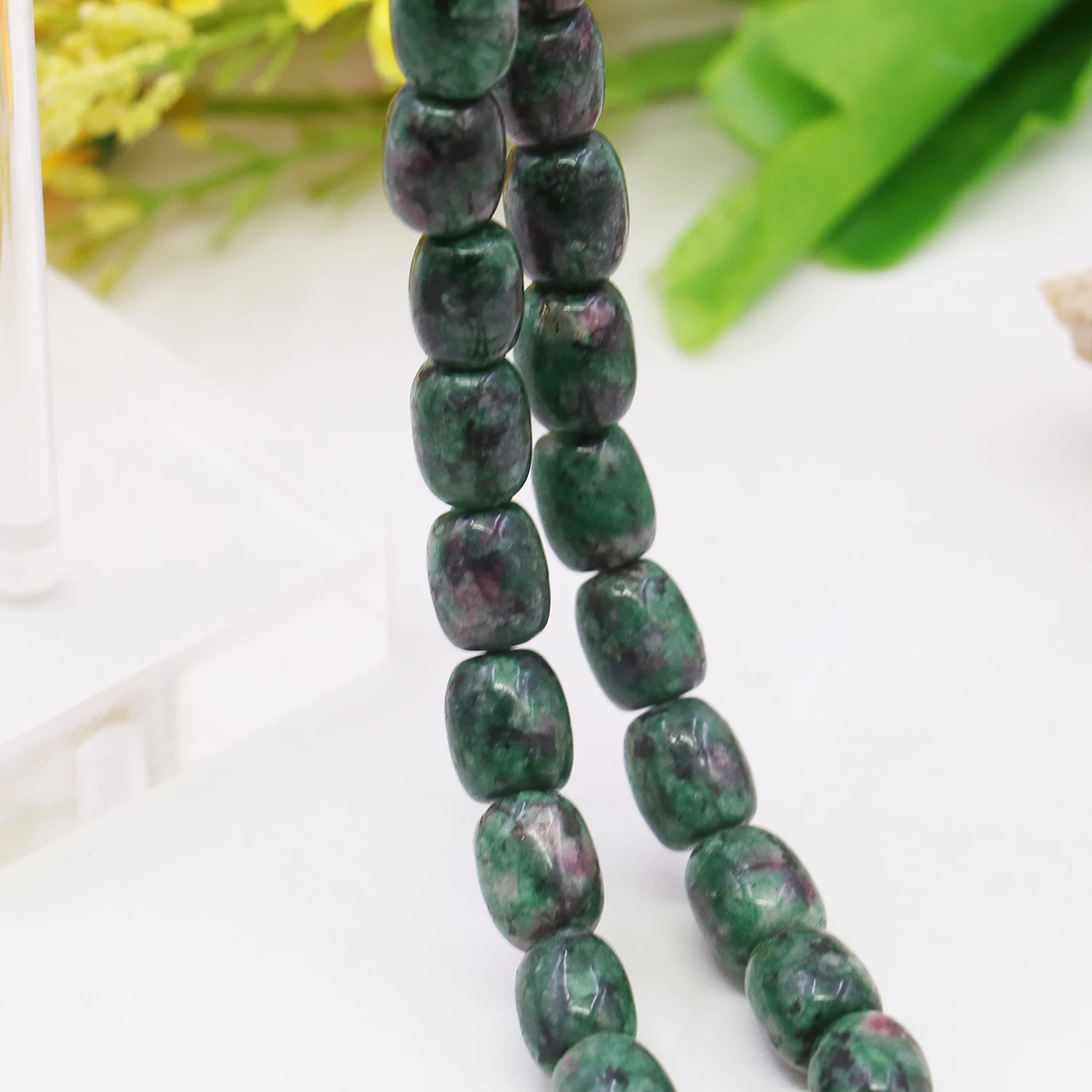 9x11mm Natural Multicolor Epidote Gemstone Jade Loose Beads Diy Stones,Women Men Necklaces/bracelets,Jewelry Making Supplies